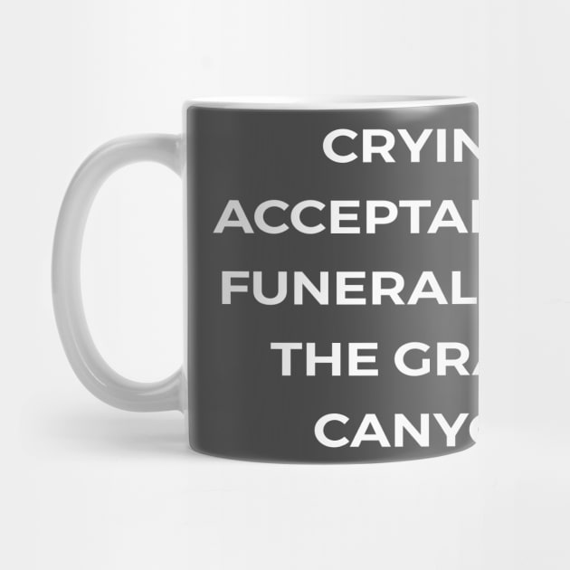 Crying: Acceptable at funerals and the Grand Canyon - PARKS AND RECREATION by Bear Company